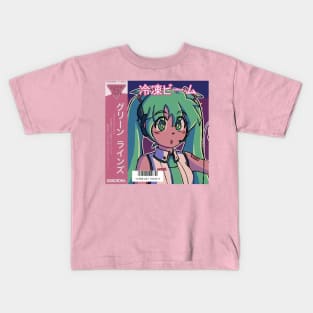 Vaporwave aesthetic city pop anime Kids T-Shirt